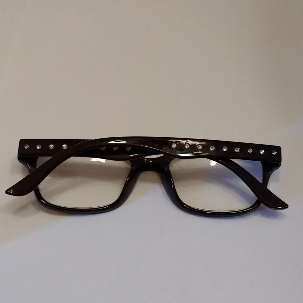 EUC Foster Grant Adorable Purple Rhinestone Detail Reader Reading Glasses!
